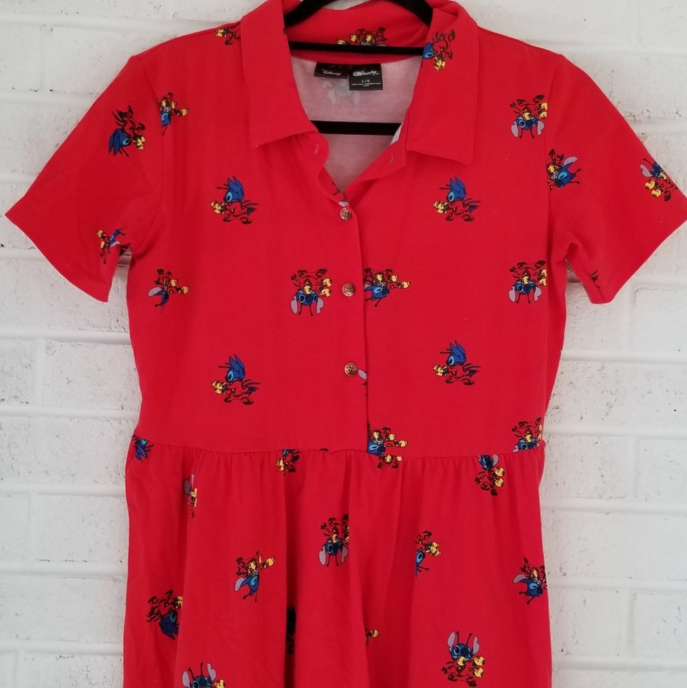 626 Experiment Stitch Cakeworthy Red Dress Size Large